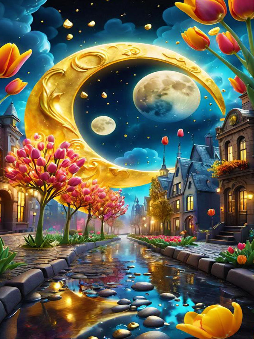 Moonglow Dream 40HX30W - Diamond Painting - DIY Hobby Art