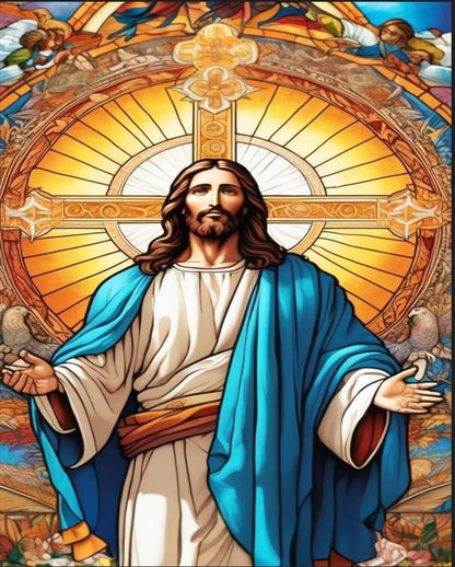 Saviour Jesus 50hx40w cm - Diamond Painting - DIY Hobby Art