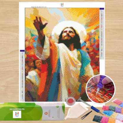 Jesus  Atonement 40HX30W - Diamond Painting - DIY Hobby Art