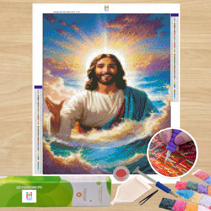 Homebound Jesus 40HX30W - Diamond Painting - DIY Hobby Art