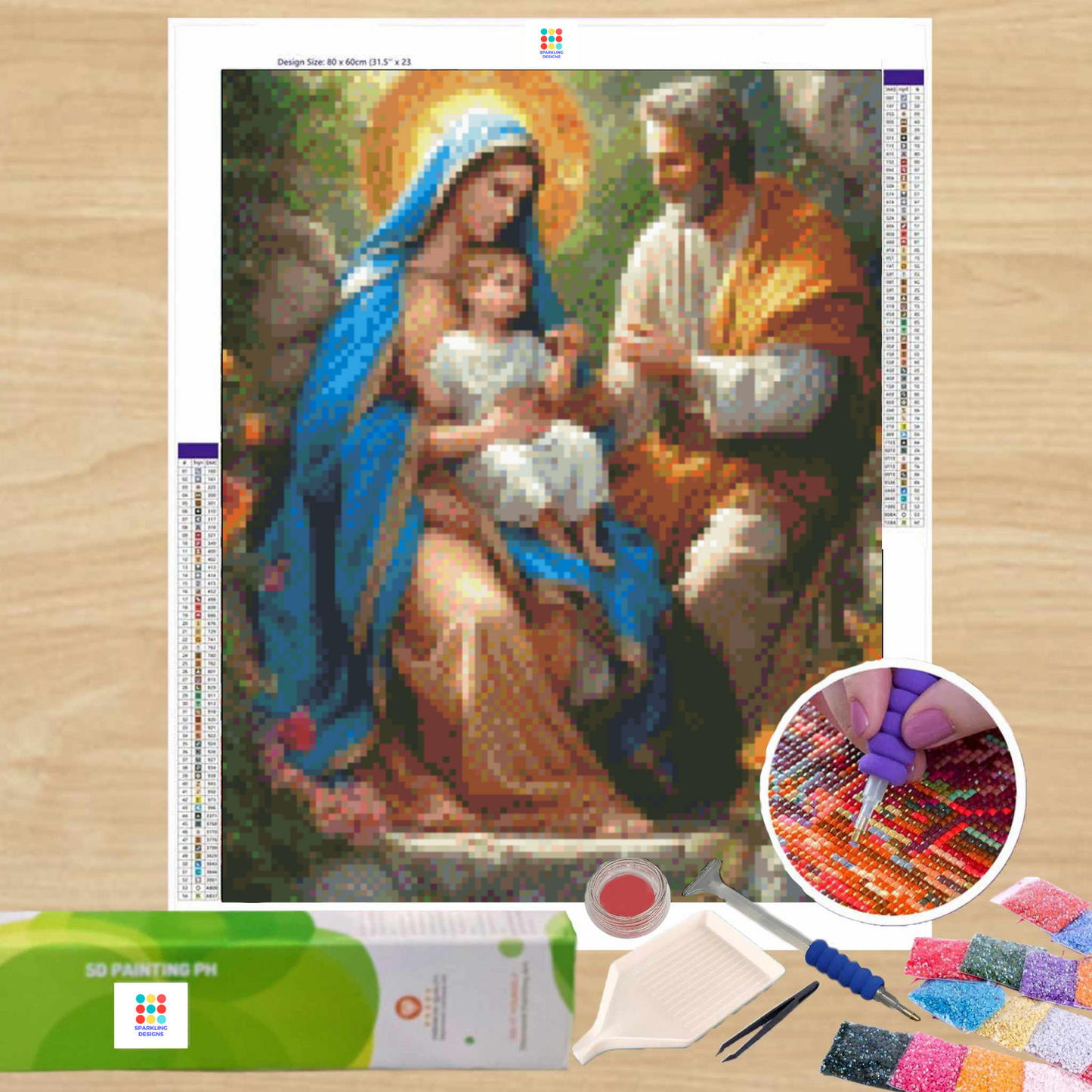 Divine Family_40HX30W - Diamond Painting - DIY Hobby Art