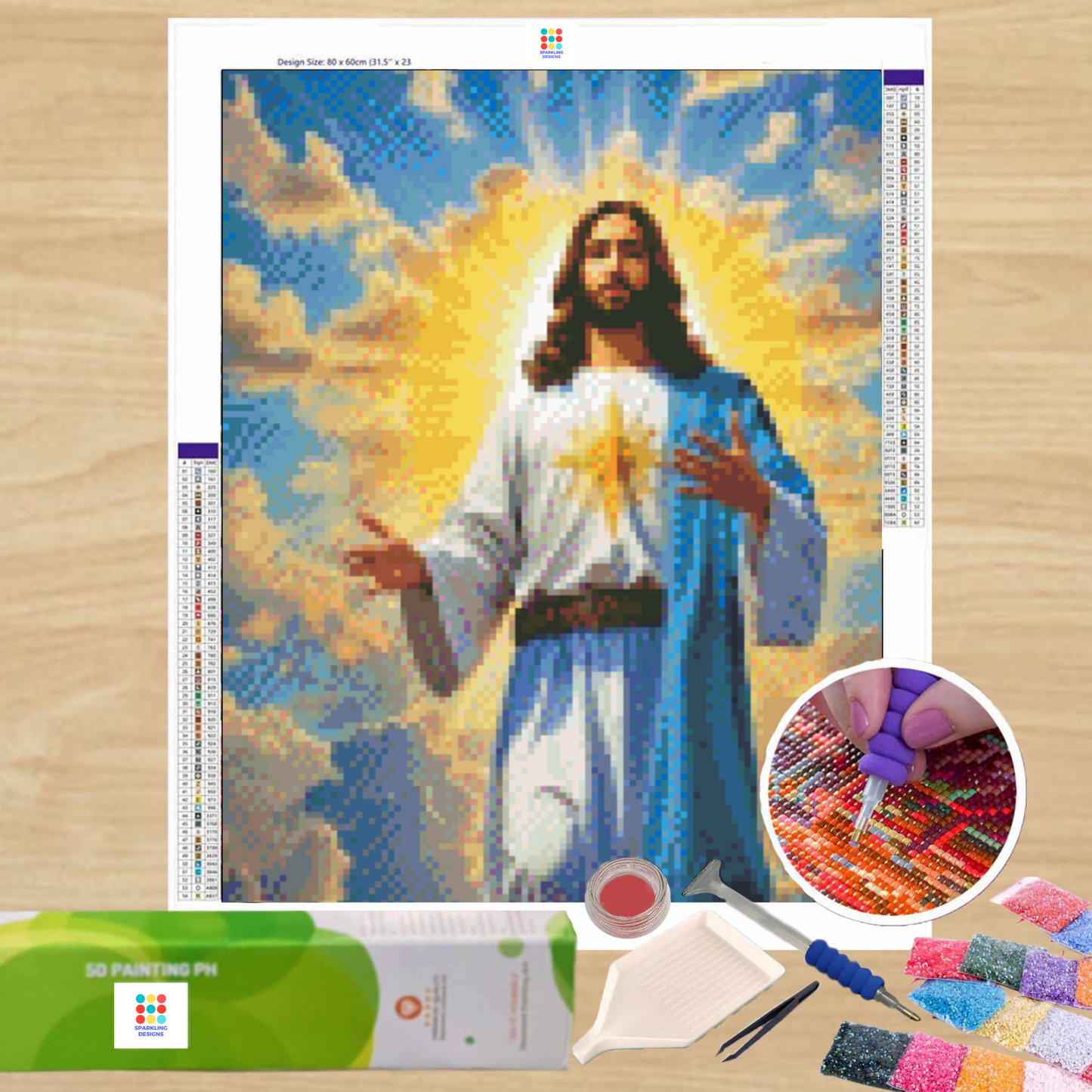 Heavenly Glow 40HX30W - Diamond Painting - DIY Hobby Art