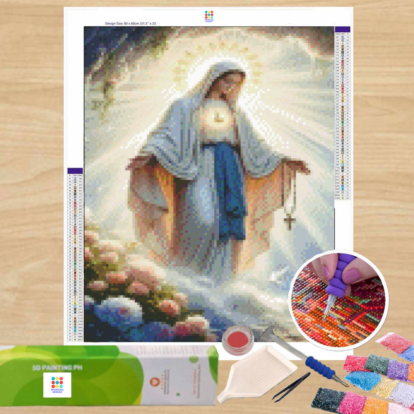 Luminous Devotion 40hx30w - Diamond Painting - DIY Hobby Art