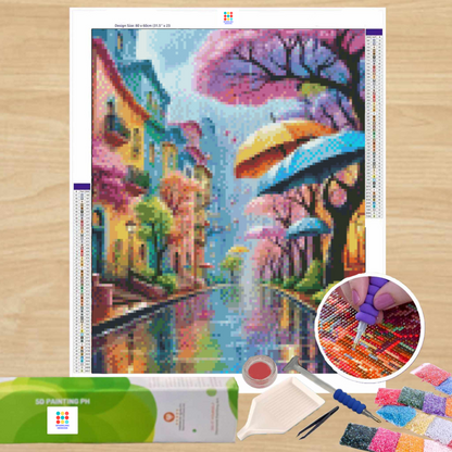 Sheltered Heritage 40HX30W - Diamond Painting - DIY Hobby Art