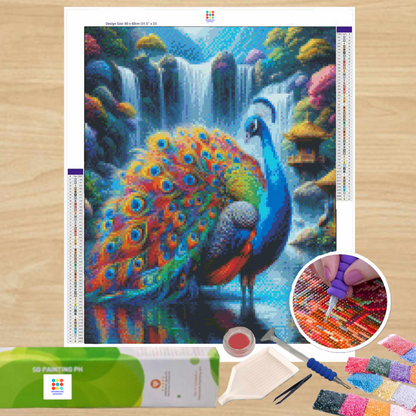 Waterfall Majesty 50HX40W - Diamond Painting - DIY Hobby Art