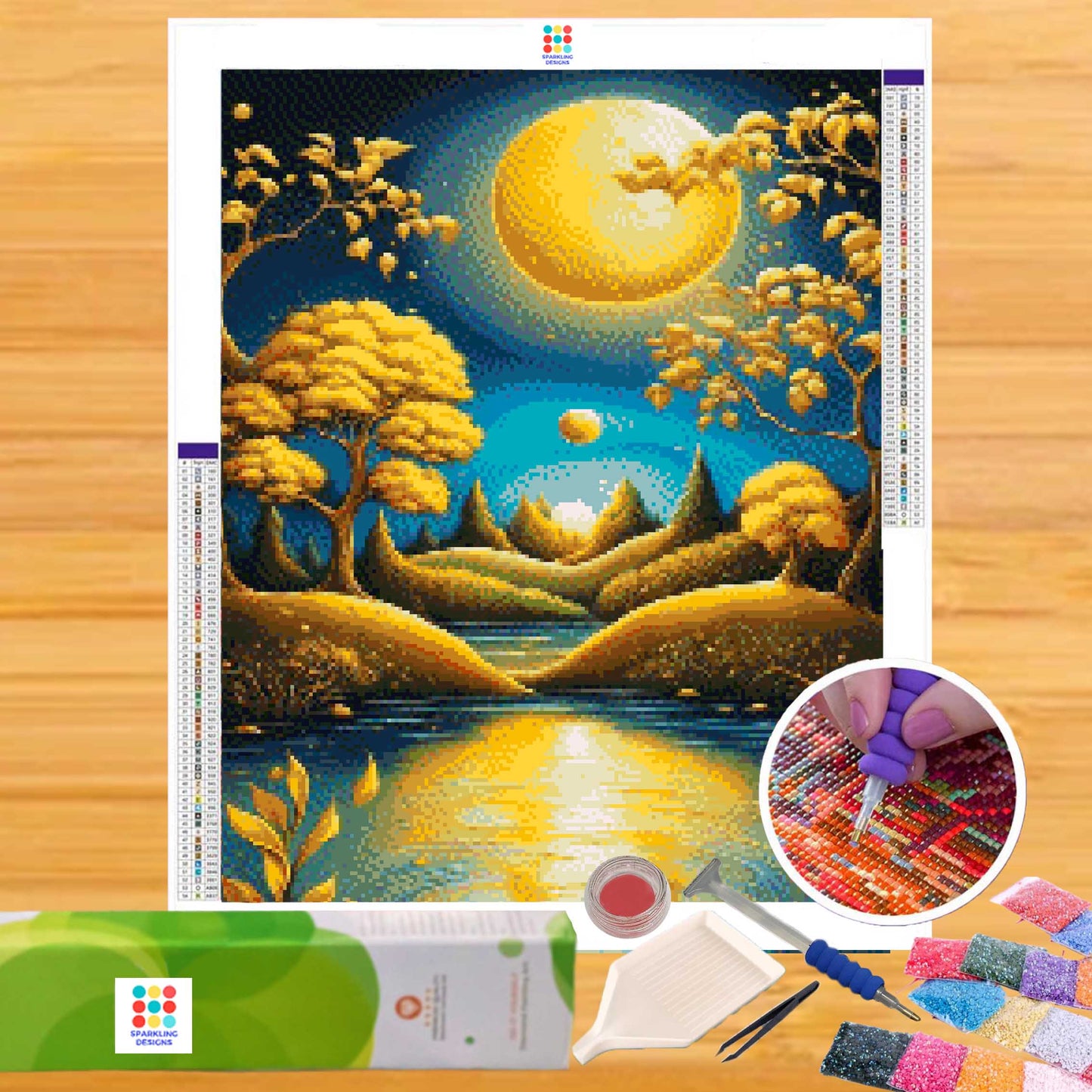 Supreme Goldlake 40hx30w cm - Diamond Painting - DIY Hobby Art