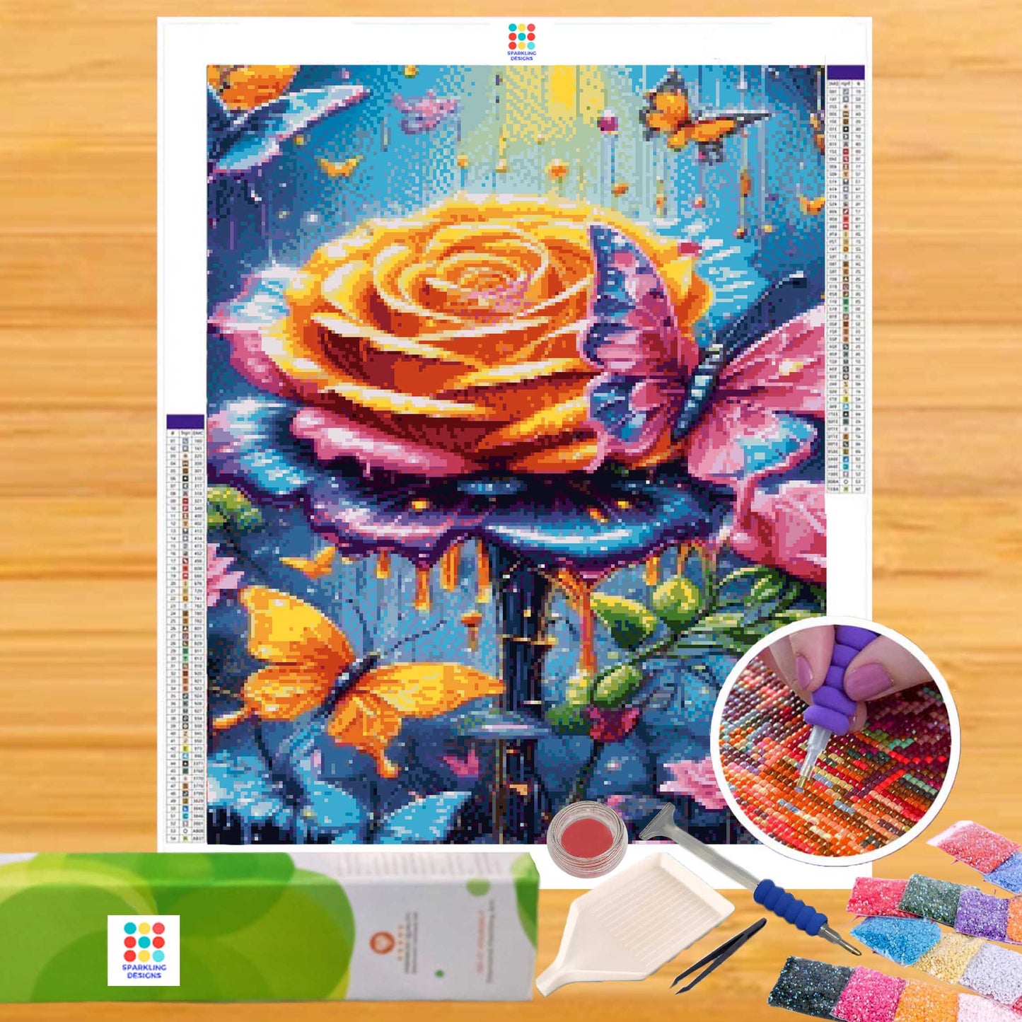 Sweethoney Petals 40hx30w cm - Diamond Painting - DIY Hobby Art