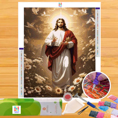 Dove Ascendance 50hx40w cm - Diamond Painting - DIY Hobby Art