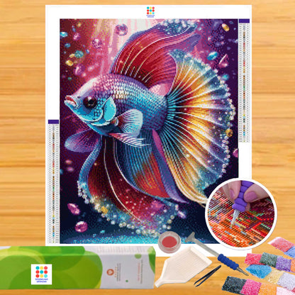 Betta Bliss 40hx30w cm - Diamond Painting - DIY Hobby Art